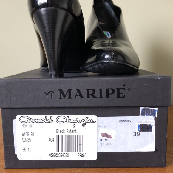 MARIPE Genuine patient LEATHER shooties - size 9 - Picture 2 of 9